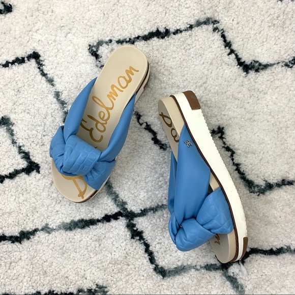Sam Edelman Shoes - Sam Edelman Agatha Blue Flatform sandal